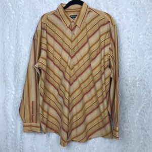 Georgio Ebenni orange red chevron stripe XL
